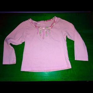 BEETLEJUICE LONDON Pink Ruffled TOP EUC 4T